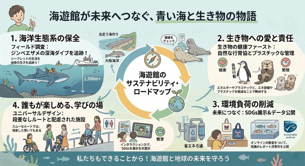 海遊館はただの水族館じゃなかった!裏側で行われている驚きのサステナビリティとSDGs戦略を徹底解説