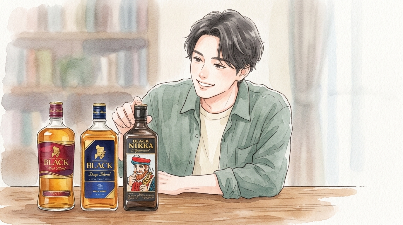 ブラックニッカでおいしいハイボールを！ヒゲのおじさんの秘密